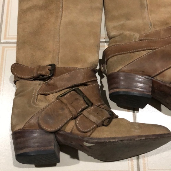 Cowboy style boots - Italian leather designer - Picture 2 of 2